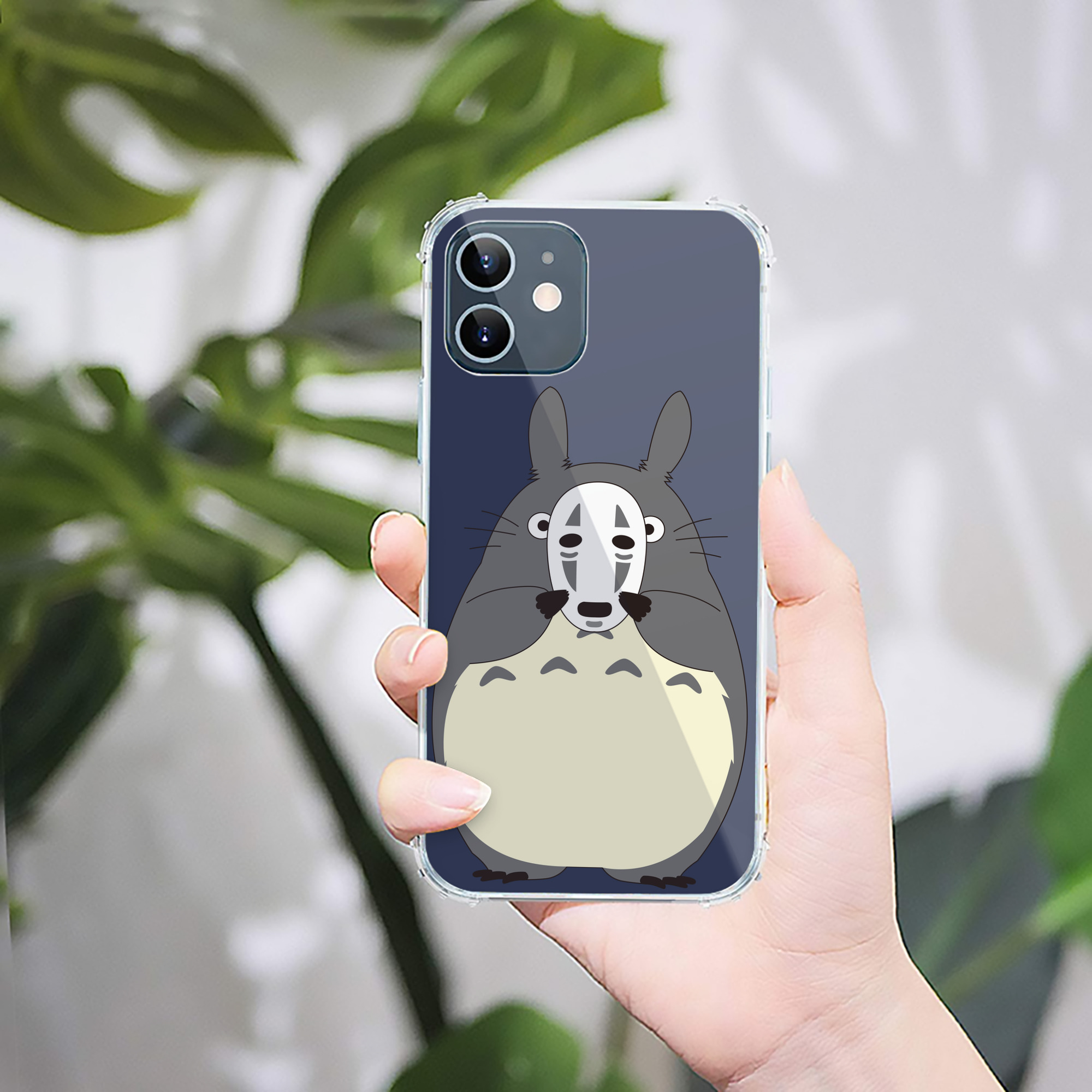 （画像用） となりのトトロ 草壁メイ 草壁サツキ My Neighbor Totoro Satsuki Kusakabe Mei Kusakabe 【iPhone 12シリーズ対応】透明スマホケース（クリアソフトケース）